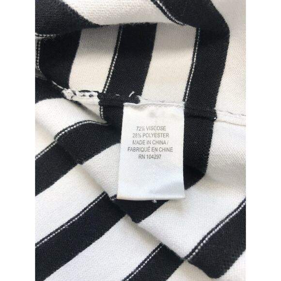 Milly New York Degrade A Line Striped Dress Size Small Black White Measurements - Picture 5 of 7